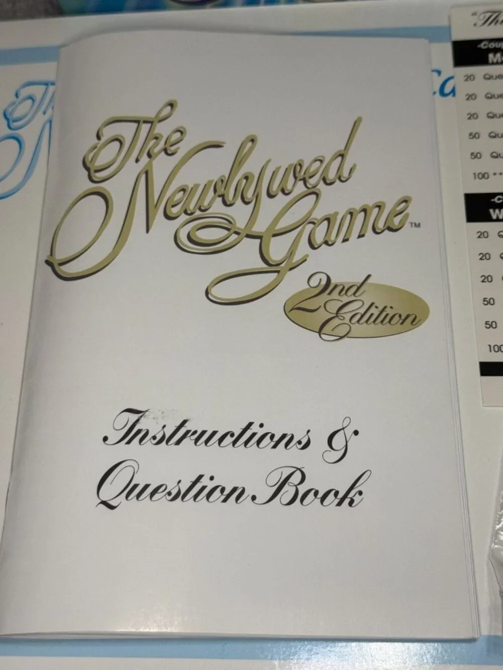 The Newlywed Game Second Edition Over 600 Questions 2004 Endless Games Complete
